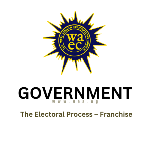 WAEC Government questions on The Electoral Process – Franchise